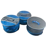 Lot Of 3 Travelin Chef Pop Up Food Covers Mesh Vented Collapsible New Qvc Blue. Fixed Price $16.95.