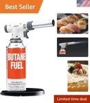 Professional Kitchen Butane Torch Anti-flare Design For Perfect Cr Me Br. Fixed Price $91.19.