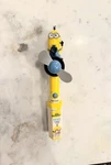 New Despicable Me Minions Candy Container Fan Disposer Battery Operated Kevin. Fixed Price $19.00.