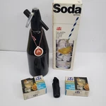 Isi Soda Spritzer Aluminum Seltzer Siphon Black 1 Liter Quart With 20 Chargers. Fixed Price $42.49.