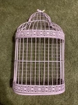 French Country Bird House Cage Wall Mount Metal Garden Planter Shelf Holder. Fixed Price $92.49.