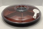 Japanese Divided Appetizer Serving Tray W/lid Temaki Hand Roll Sushi Making Kit. Fixed Price $14.36.