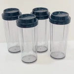 Cuisinart CPB-300 16 Oz Blender Travel Tumbler Replacement Cup & Lid Set Of 4. Fixed Price $19.99.
