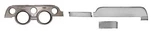 New! 1967 Ford Mustang Dash Trim Kit With Bezel Brushed Aluminum Set Deluxe. Fixed Price $239.95.