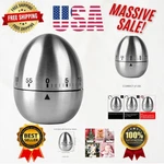 Chic Mechanical Egg Timer Elegant 60-MINUTE Stainless Steel Kitchen Accessory. Fixed Price $23.99.