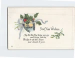 Postcard Holiday Greeting With Poem And Embossed Art Print. Fixed Price $19.57.