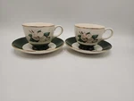 Lifetime "jaderose" 2 5/8 Inch Cup & Saucer-set Of. Fixed Price $12.60.