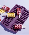 Tupperware Silicone Waffle Sheet Baking Form Mold #7776 Purple Instructions. Fixed Price $12.00.