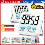 2 Pack Digital Kitchen Timer Magnetic Countdown Clock For Cooking Study Exercise. Fixed Price $35.90.