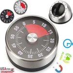 Long Ring Bell Alarm Loud 60-MINUTE Kitchen Cooking Wind Up Timer Mechanical Usa. Fixed Price $8.00.