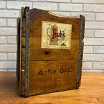 Vintage Bubs Beer Winona Mn Picnic Crate Wooden Case For Half Gallon Bottles. Fixed Price $150.00.
