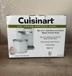 Cuisinart Mix It Soft Serve Cream Maker Freezer Bowl ICE-45RFB 1.5 Quart. Fixed Price $32.99.