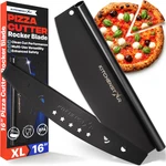16-INCH Pizza Cutter Rocker Blade Sharp Stainless Steel Slicer Kn. Fixed Price $37.02.
