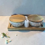 Rae Dunn Harvest Blessed Pinch Bowls Pumpkin Cottage Core Salt And Pepper. Fixed Price $15.19.