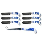 Spode Blue Italian Cheese Knife & 6 Spreaders. Fixed Price $62.00.
