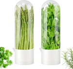 Cilantro Herb Storage Containers For Refrigerator, 2-PACK Greens Keeper. Fixed Price $25.99.