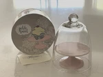 Rosanna Mini Cupcake/dessert Pedestal Stand & Glass Dome Pink "petite Treat" New. Fixed Price $36.00.