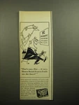 1950 Honor Brand Frozen Foods Ad - That's Easy, Doc.. It Says,. Fixed Price $17.99.