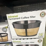 Medelco Permanent Coffee Filter 12 Cup Universal For Machine. Fixed Price $15.00.