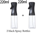 2PC 220 Ml Black Olive Oil Bottle Refillable Sprayer Dispenser Vinegar. Fixed Price $14.95.