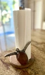 Mud Pie Turtle Paper Towel Holder Wooden. Fixed Price $31.50.