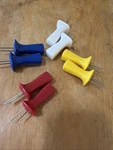 Push Pin Corn The Cob Holders Set Of 4 Pairs Skewers 2 Prongs. Fixed Price $12.88.