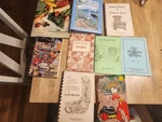 Nine Local Country Recipe Books, All Vintage. Fixed Price $20.00.