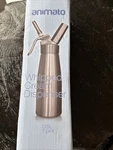 Animato Whipped Cream Dispenser 0.5L 1 Pint. Fixed Price $15.00.