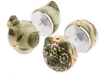 Temp-tations World 4-PC. Figural Chicken & Pig Corn Holders K33855 Green. Fixed Price $14.95.