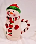 Pfaltzgraff Mug Snowman Collectibles Hand Painted Holiday Frosty Covered Cup Nob. Fixed Price $15.95.