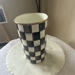 Mackenzie-childs Courtly Check Utensil Holder Hand-painted Metal 8IN 89605. Fixed Price $66.97.