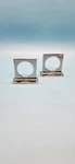 16 Total Pampered Chef 2189 Silver Metal Square Napkin Rings. Fixed Price $21.66.