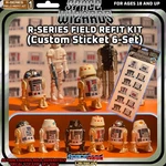 Vintage Star Wars R2-D2 R5-D4 Field Refit Kit 6 Alt Pre-cut Custom Stickers. Fixed Price $20.15.