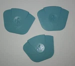 Pampered Chef Lot Of 3 Pan Set Teal New 100258 Blue. Fixed Price $14.00.