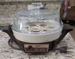 Vintage Oster Automatic Egg Cooker Poacher 579-16B Tested Missing Poaching Tray. Fixed Price $44.99.