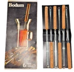 Vtg 70'S Bodum Glass Stirring Sticks Set Of 6 Unused Box New. Fixed Price $14.99.