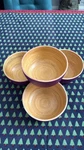 New Bamboo Salad Bowl Set In Purple Blackberry By Core. Fixed Price $49.99.