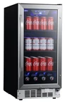 Edgestar 15" Stainless Steel 80 Can Built-in Beverage Cooler CBR902SG. Fixed Price $500.00.