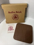 New Original Box Longaberger #34568 Buffet Brick - 7.5 In. Square Usa. Fixed Price $8.00.