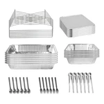 42PCS Disposable Chafing Dish Buffet Kit Servers Pans Food Warmers. Fixed Price $57.09.