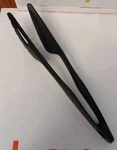 Tupperware Kitchen Tongs Clip Together Salad Pasta Servers Black & Lettuce Knife. Fixed Price $18.00.