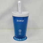 Zoku Slush And Shake Maker Blue Frozen Treat Cup With Stir Spoon ZK113-BL. Fixed Price $13.46.