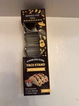 Taco Stands Stainless Steel 4PC Sets With Salsa Guacamole Cups. Fixed Price $8.00.