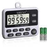 Xrexs 4-CHANNEL Digital Kitchen Timer Clock With Large Lcd Display, Groups Sim. Fixed Price $18.26.