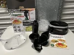 Veggetti Power 4-IN-1 Electric Spiralizer Includes Clear Bin As Seen On Tv. Fixed Price $29.99.