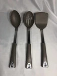 Martha Stewart 3PC Kitchen Utensil Set Nylon Spatula Turner Slotted Spoon. Fixed Price $25.00.