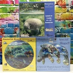3 Manatee Jigsaw Puzzles 500 550 1000 Pieces Sunsout Heritage Beach Sealed New!. Fixed Price $39.99.