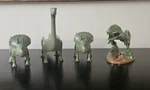 Tacosaurus Rex, Tricerataco & Bracataco Fun Dinosaur Holders Set 4 Green. Fixed Price $27.00.