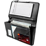 Mymazn Server Book With Zipper And Magnetic Pocket, Cute Waitress Big, Black. Fixed Price $14.99.