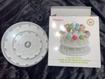 Bakelicious 3-TIER Cake Stand Holds 24 White Plastic Display Base New. Fixed Price $19.75.